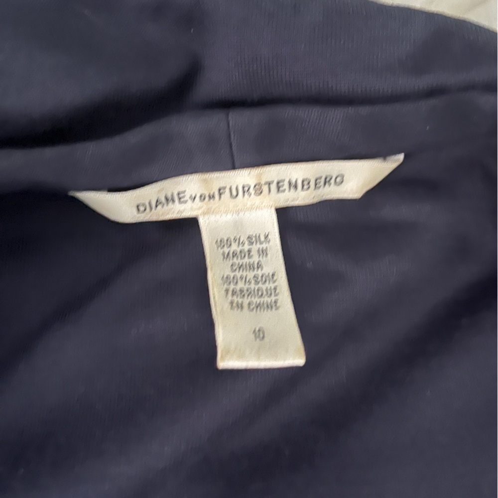 Diane Von Furstenberg Black Silk Dress - Picture 3 of 3